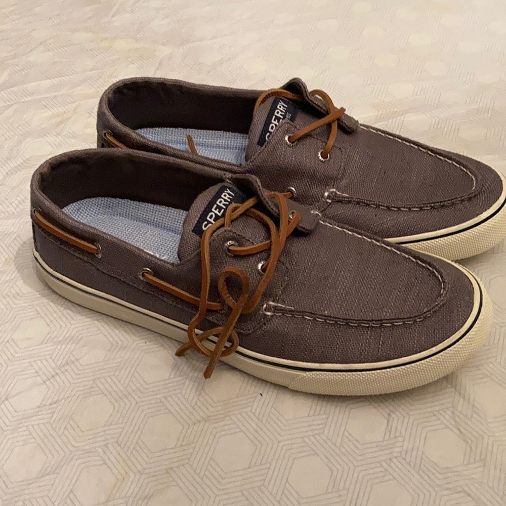 NWOT Sperry Canvas Boat Shoe 10W